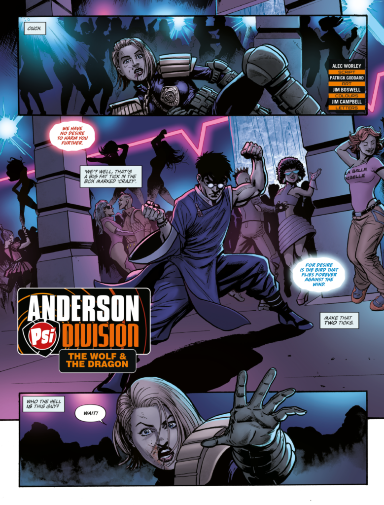 Judge Dredd Megazine 460 - Anderson, Psi Division: The Wolf & The Dragon 
