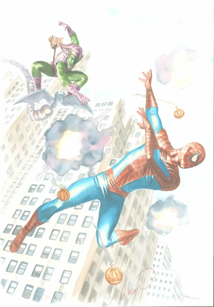 NICE Auction 2023 - Spider-Man vs Green Goblin by John Watson