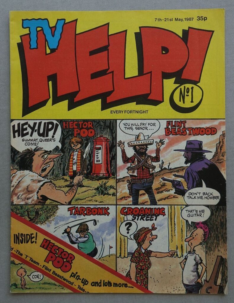 TV Help No. 1 - May 1987, featuring the Doctor Who parody, "Hector Poo"