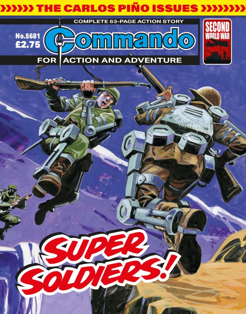 Commando 5681: Action and Adventure – Super Soldiers - cover by Carlos Pino