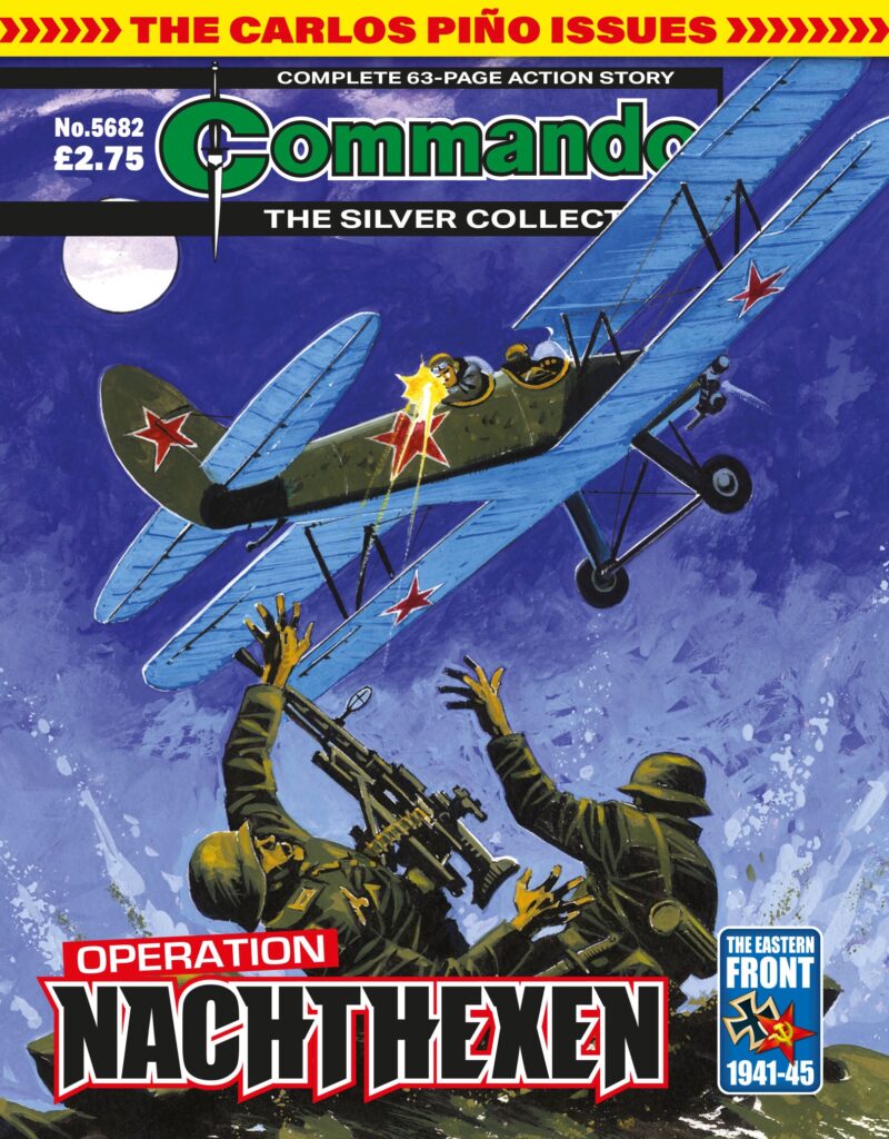 Commando 5682: Silver Collection – Operation Nachthexen - cover by Carlos Pino