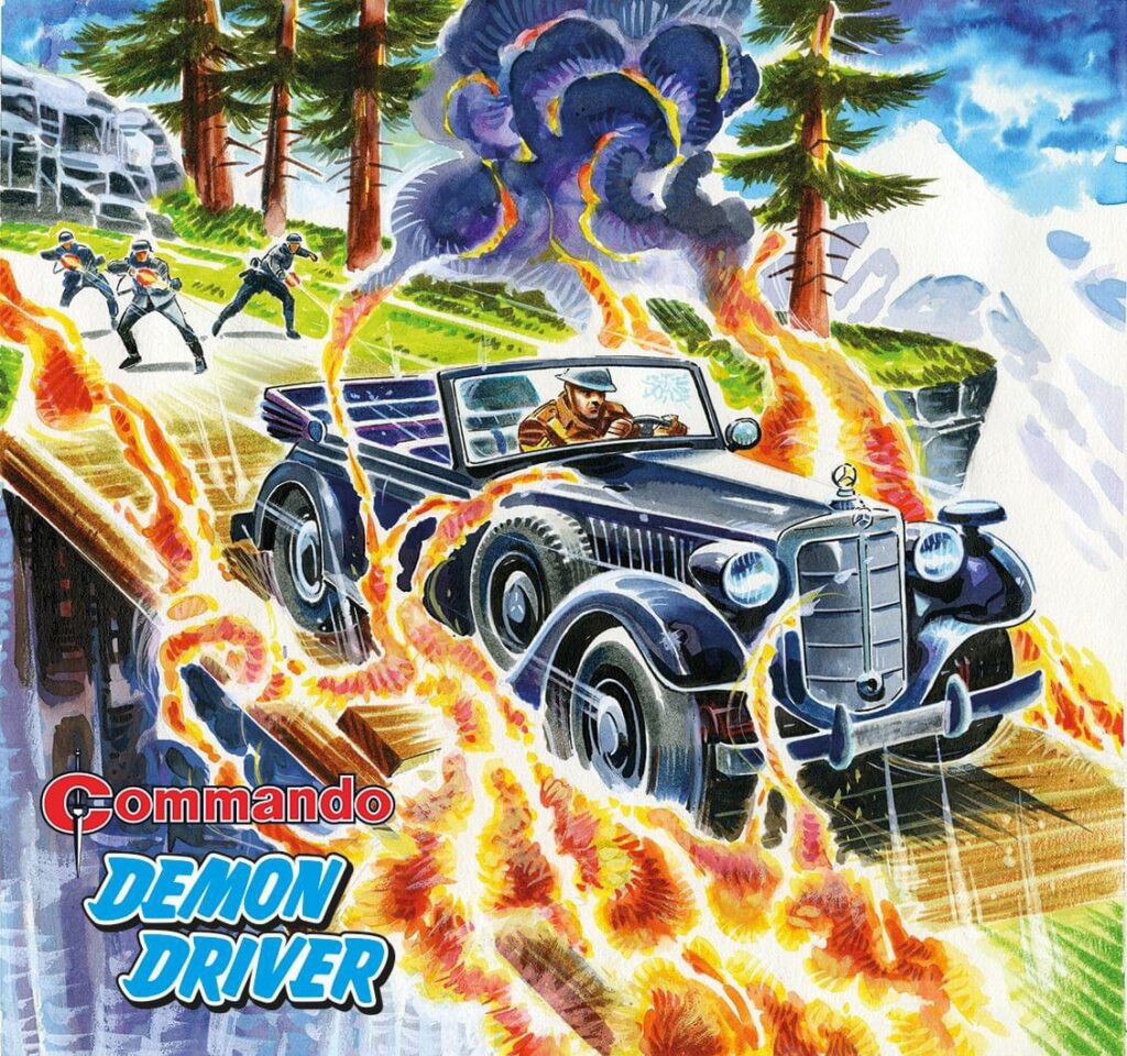 Commando 5679: Home of Heroes – Demon Driver - cover by Carlos Pino Full