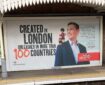 “Created in London”, the Dennis & Gnasher Unleashed animated series - UK government poster. Photo by Allan Harvey, used with permission
