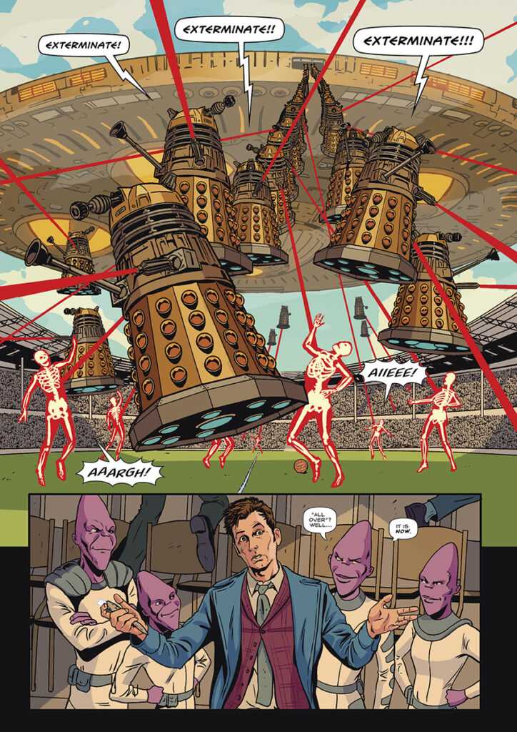 Doctor Who - Liberation of the Daleks, written by Alan Barnes with art by Lee Sullivan (2023)