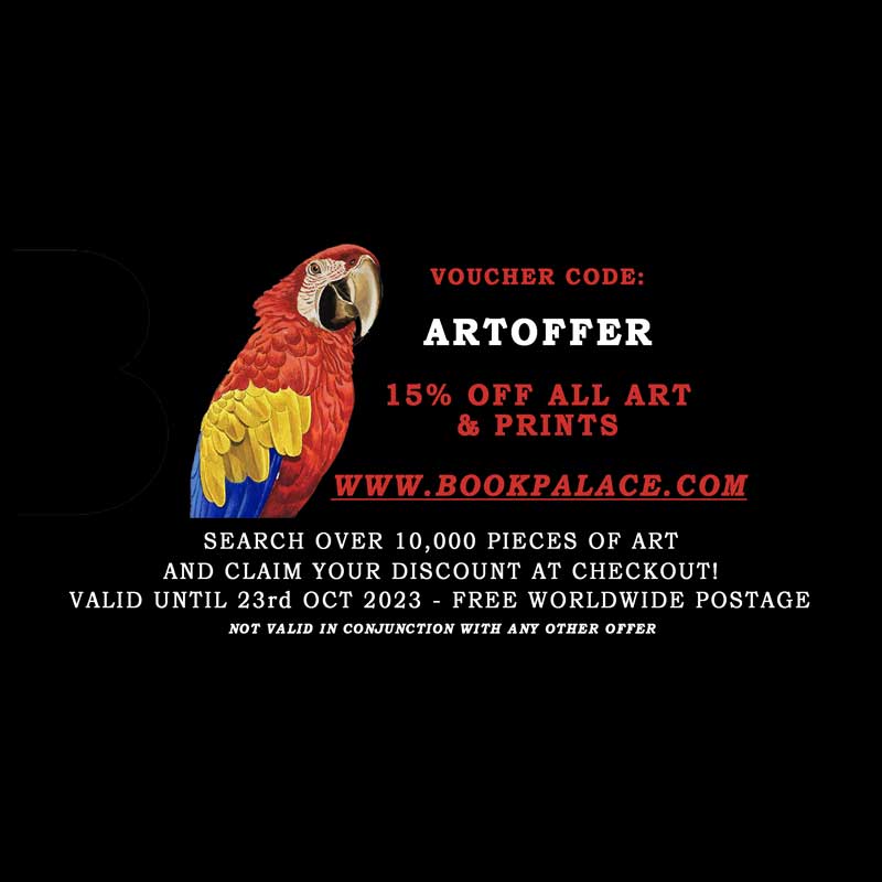 Book Palace Books - 15% off all art with voucher code ARTOFFER until 23rd October 2023. Just use code at checkout. No code, no discount! Code applies to all art and prints. Not valid in conjunction with any other offer.