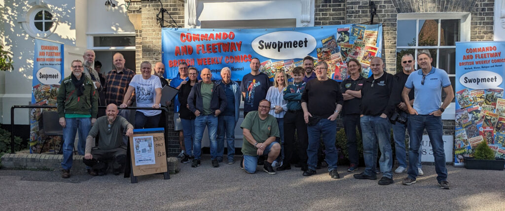 The gang's all here: fans, comic creators and dealers gather for the 14th Commando Swop Meet in Colchester. Photo: James Bacon