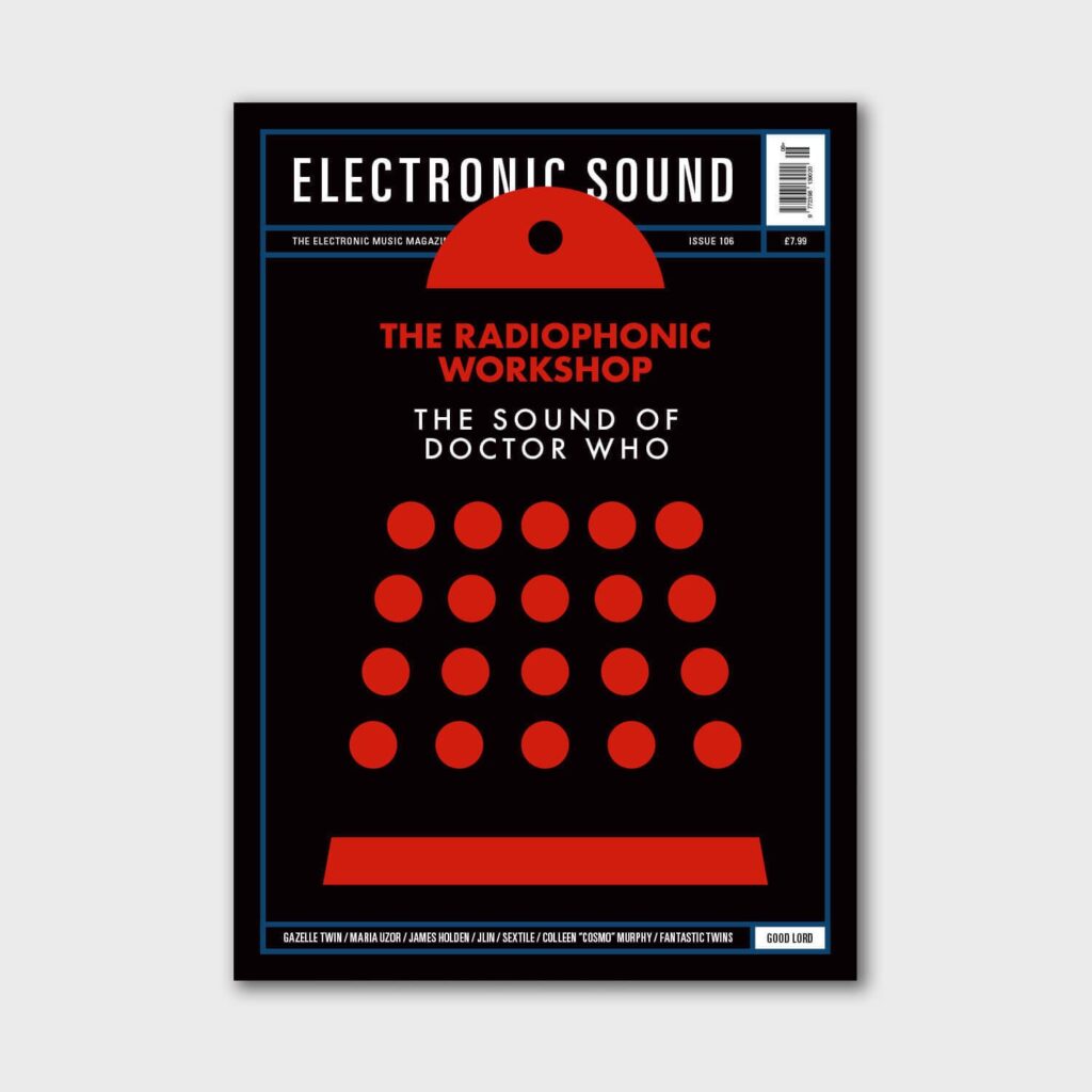 Electronic Sound Number 106, November 2023 - Cover Poster featuring a Dalek