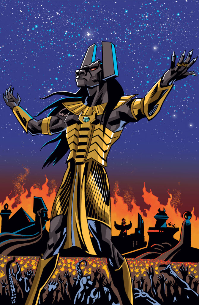 Cutaway Comics - Omega & Sutekh - Gods and Monsters #1 - Cover B by Adrian Salmon