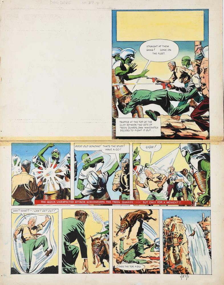 Frank Hampson (1918-1985) Pilot of the Future (1/27/1) gouache on board original artwork for Dan Dare in the Eagle, numbered 1/27/1 bottom right, 47 x 36.5cm (image) Provenance Frank Hampson, thence by descent.