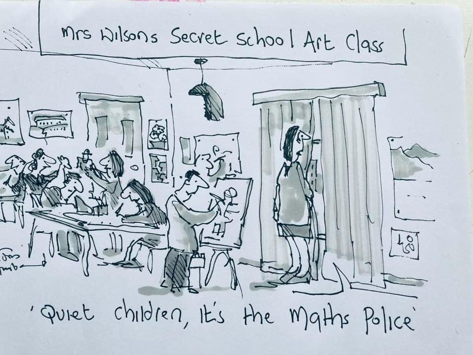 “Quiet children, it’s the Maths Police” - cartoon by Tony Husband