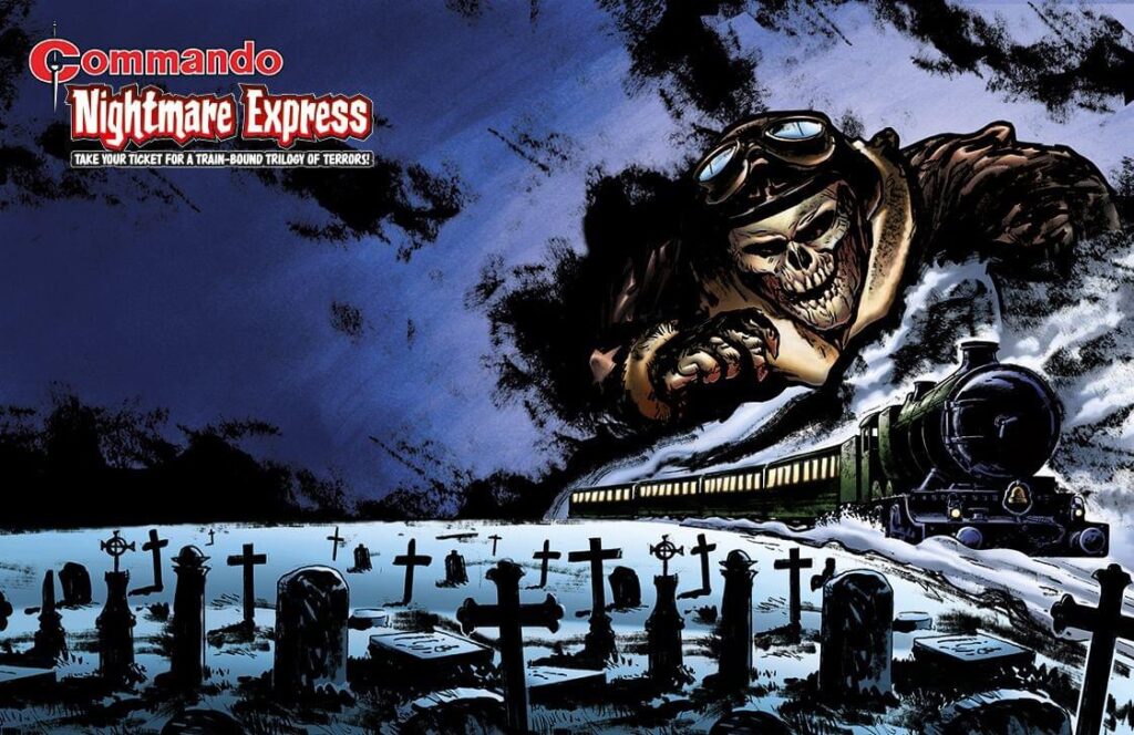 Commando 5693: Action and Adventure - Nightmare Express - cover by Mike Dorey