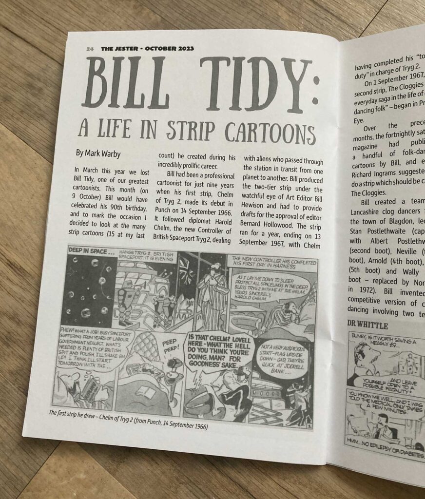 The Jester 579 - October 2023 - Bill Tidy tribute