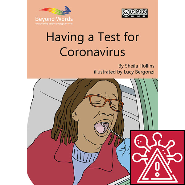 Beyond Words - Having a Test for Coronavirus - illustrated by Lucy Bergonzi