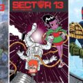 Sector 13 #7 Covers Montage - art by Will Simpson, Nigel Parkinson and David Broughton