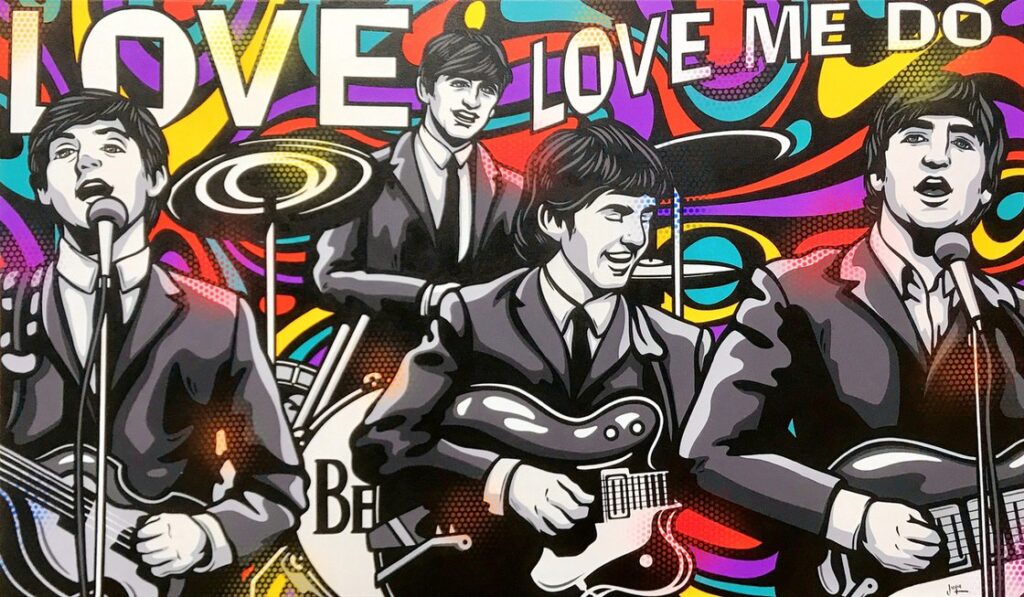 "Love Me Do" - The Beatles - art by Jamie Lee