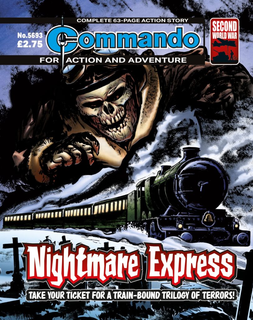 Commando 5693: Action and Adventure - Nightmare Express - cover by Mike Dorey