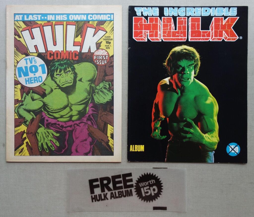 Hulk comic #1 - cover dated 7th March 1979 With Free Gift Sticker Album