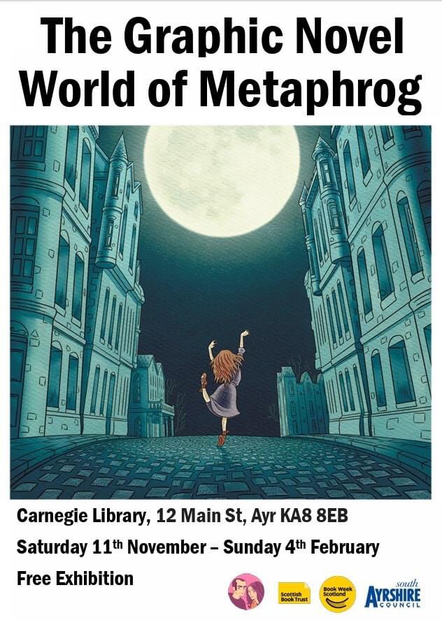 The Graphic Novel World of Metaphrog exhibition - Carnegie Library 2023