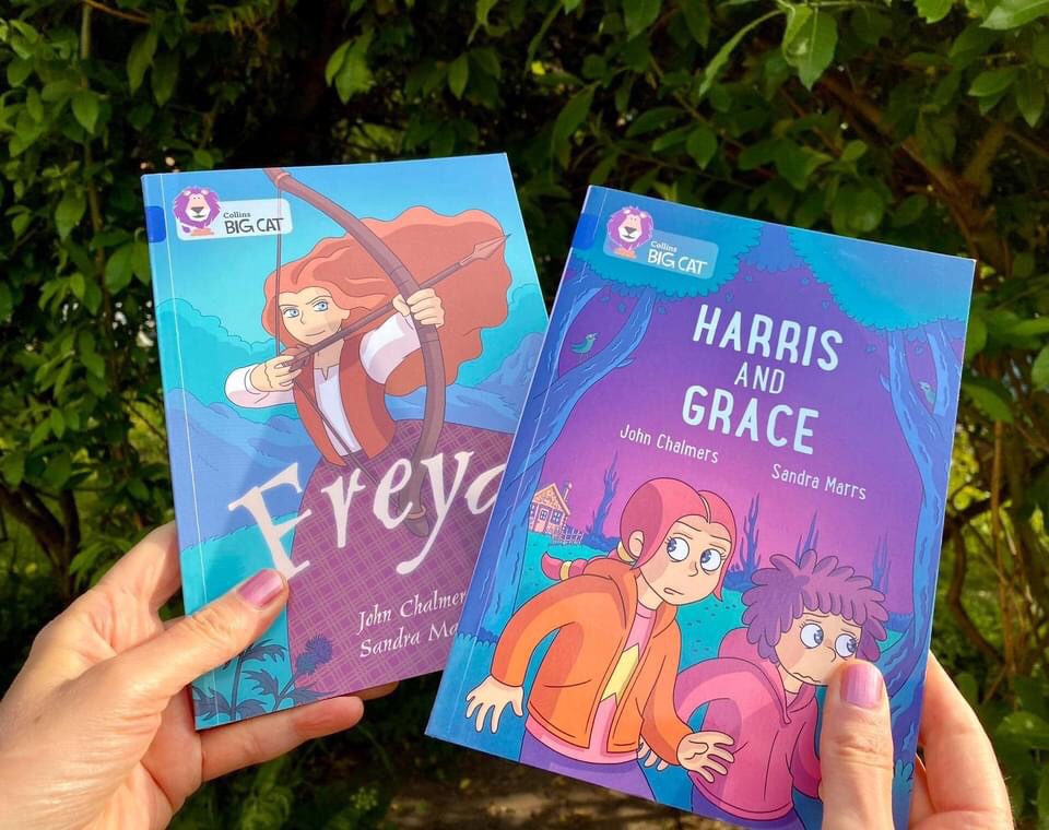 Freya and Harris and Grace, graphic novels by John Chalmers and Sandra Marrs