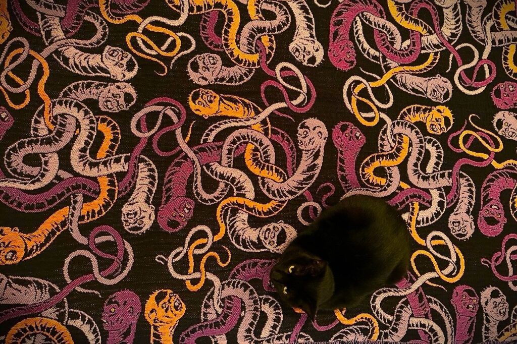 Illuminated Tapestry - ‘Creepy Crawlers’ by Charles Burns