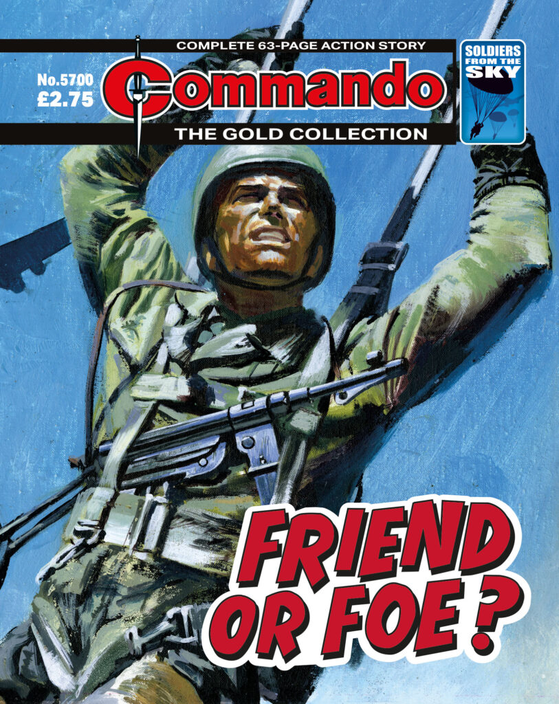 Commando 5700: Gold Collection - Friend or Foe?
Story: Allan | Art: CT Rigby | Cover: Penalva
First Published 1970 as Issue 500