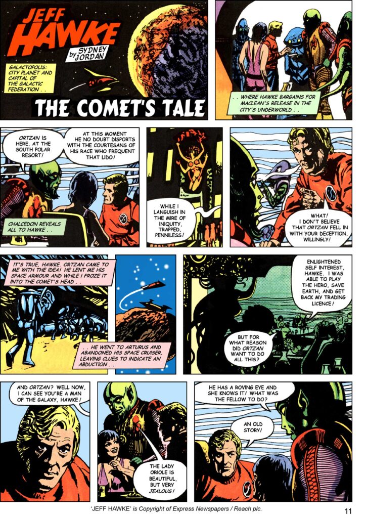 Spaceship Away 61 - Jeff Hawke - The Comet's Tale by Sydney Jordan