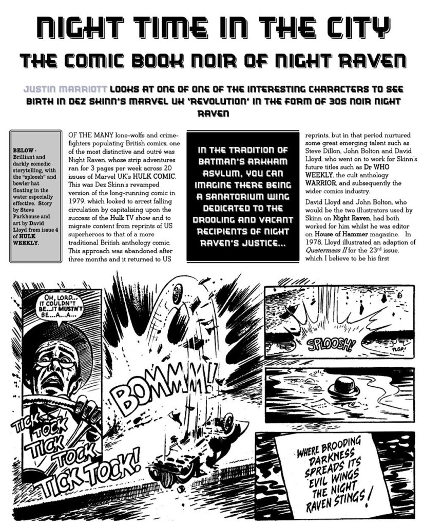 Comics Rule OK Issue One Sample Page - Night Raven