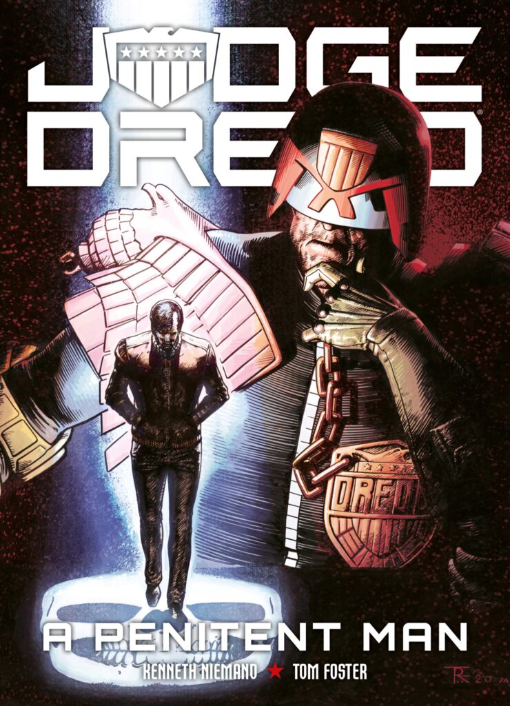 Judge Dredd story, “A Penitent Man” by Kenneth Niemand and Tom Foster