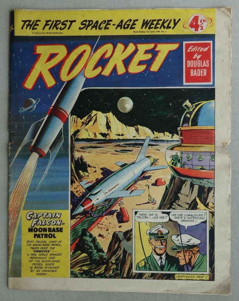 Rocket Space-Age Weekly No. 1 cover dated 21st April 1956
