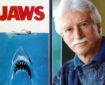 Artist Roger Kastel with his iconic JAWS poster art
