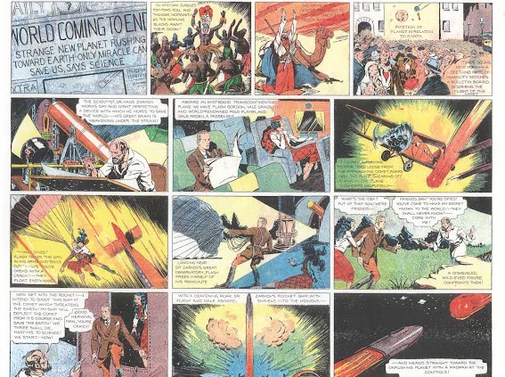 The first “Flash Gordon” comic strip, published in January 1934, was created by cartoonist Alex Raymond. (Alex Raymond/King Features Syndicate)