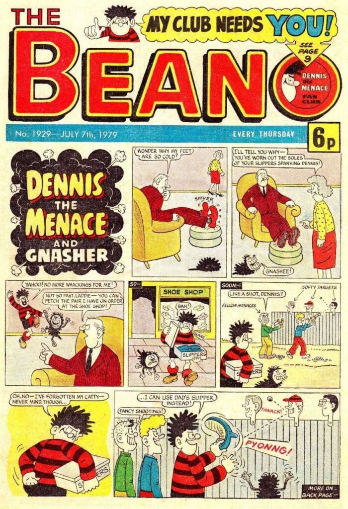 Beano No. 1929 cover dated 7th July 1979