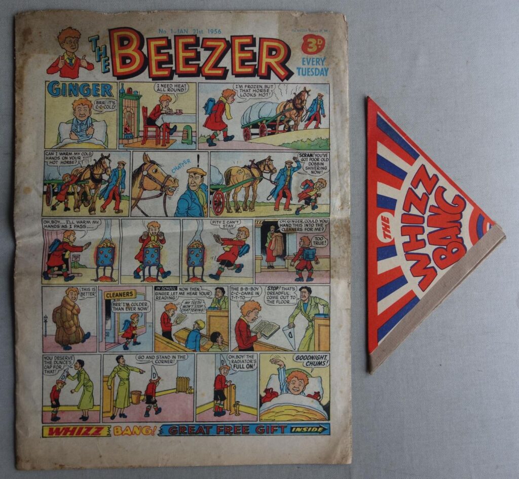 Beezer No. 1 cover dated 21st January 1956 With Free Gift - Whizz Bang