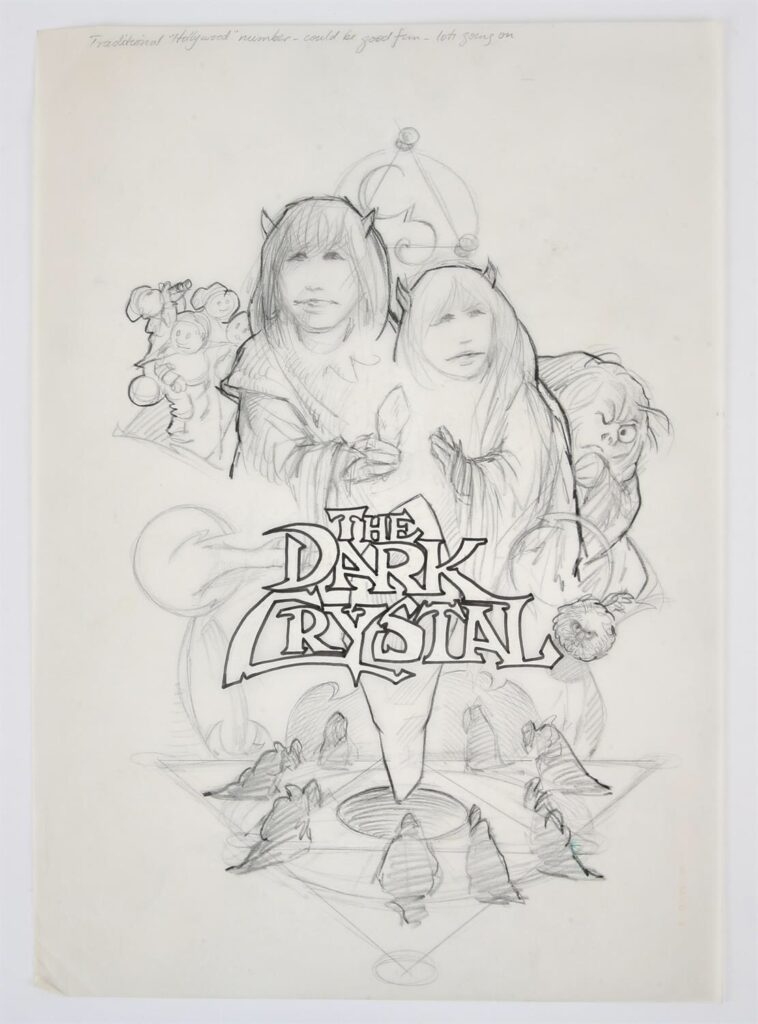 The Ewbank’s auction includes items such as this early version of a promotion for Jim Hendon’s The Dark Crystal (1982)
