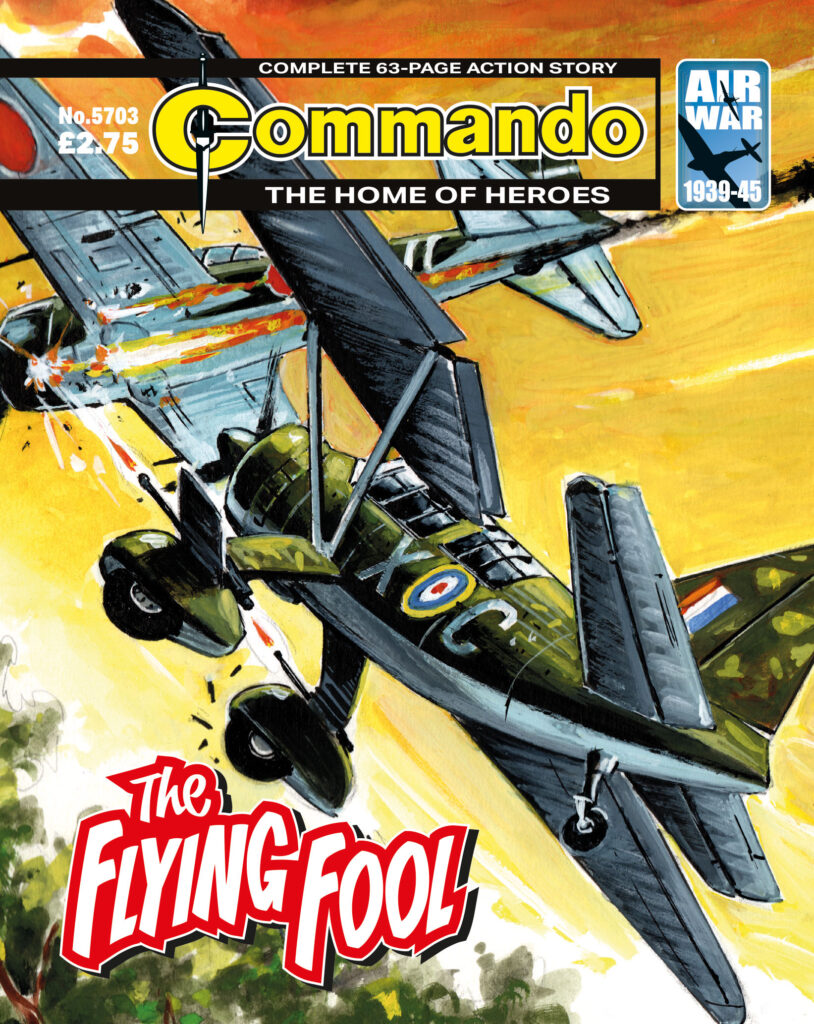 Commando 5703: Home of Heroes - The Flying Fool
Story: Suresh | Art and Cover: Carlos Pino