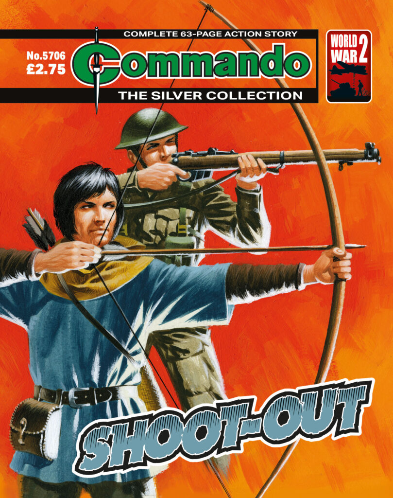 Commando 5706: Silver Collection - Shoot-out
Story: CG Walker| Art: CT Rigby | Cover: Ian Kennedy
First Published 1981 as Issue 1506