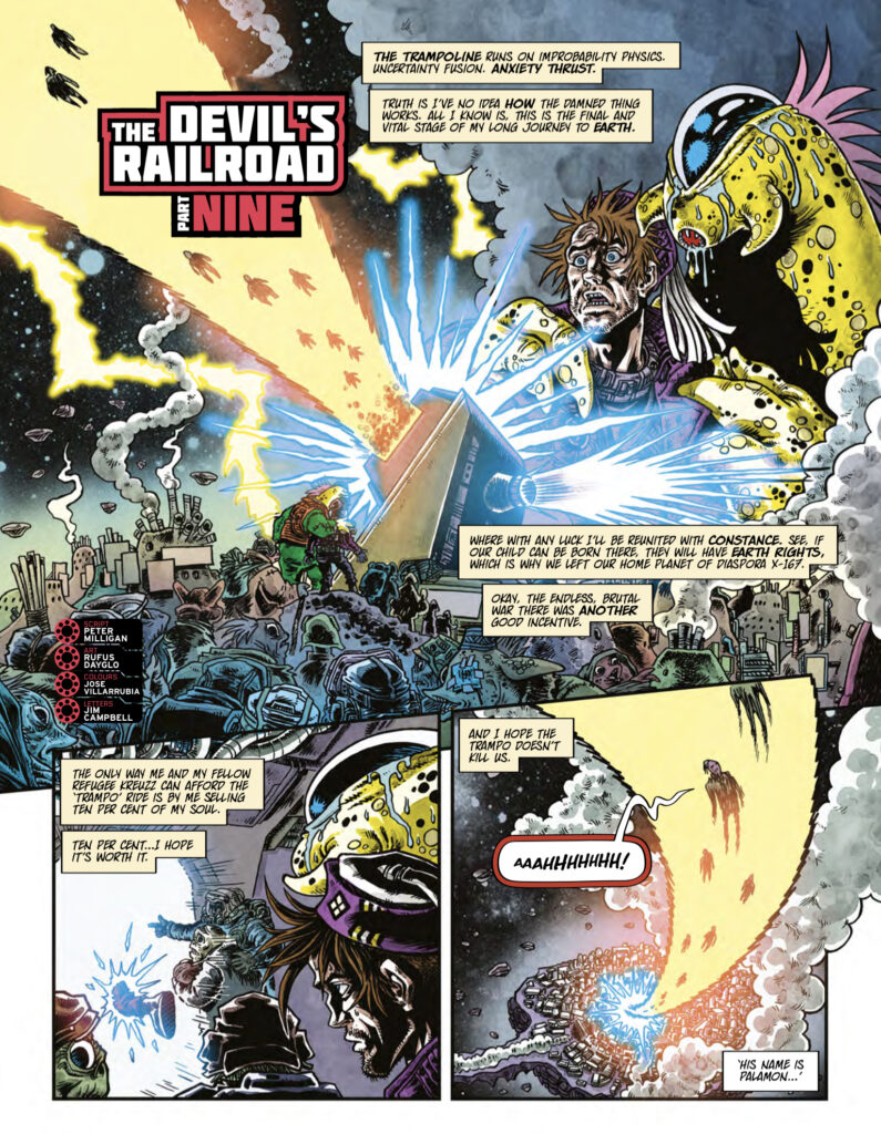 2000AD Prog 2361  - The Devil’s Railroad by Peter Milligan and Rufus Dayglo