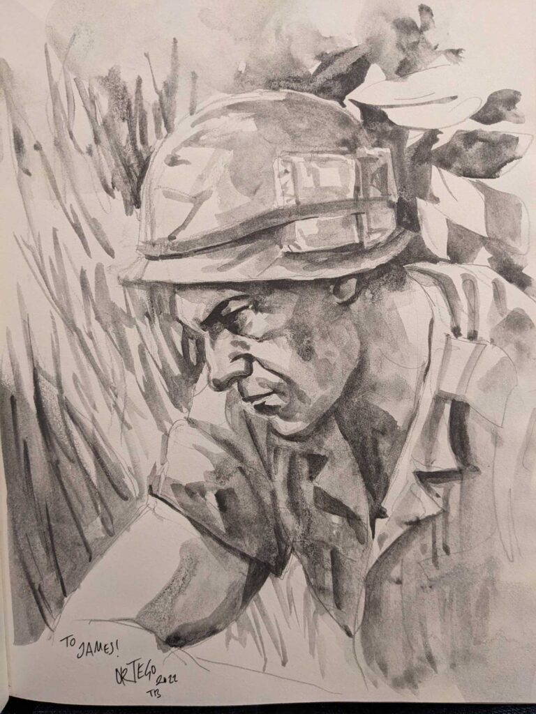 Journey Planet 76 - The American War in Vietnam - art by Guillermo Ortego