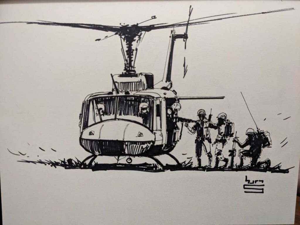 Journey Planet 76 - The American War in Vietnam - art by Keith Burns