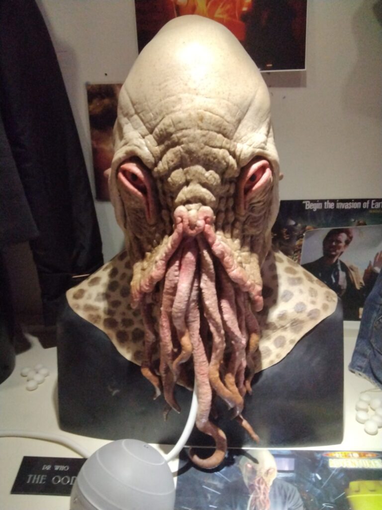 The Ood from Doctor Who in Bromyard's Time Machine Museum