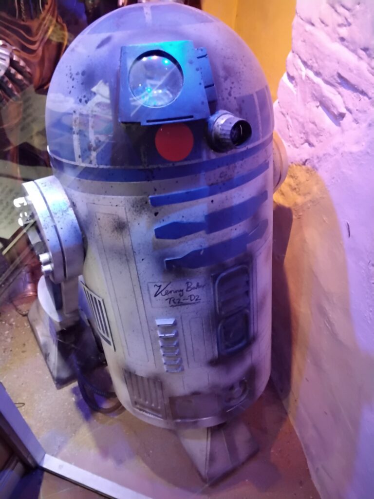 R2-D2 from Star Wars in Bromyard's Time Machine Museum
