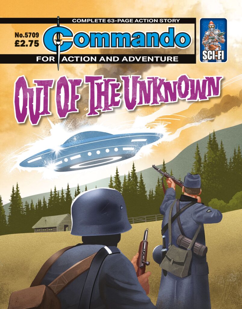 Commando 5709: Action and Adventure: Out of the Unknown
Story: Heath Ackley | Art: Jaume Forns | Cover: Kev Hopgood