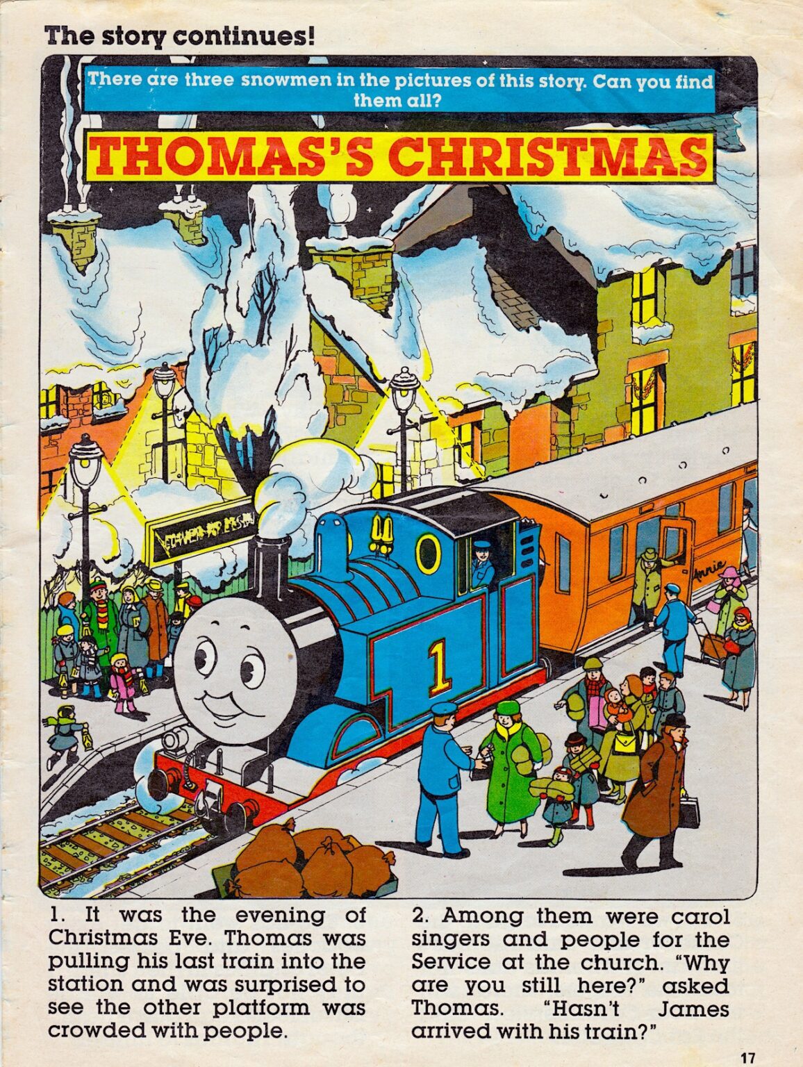 Christmas Comics Countdown: Number Three – Thomas the Tank Engine and ...