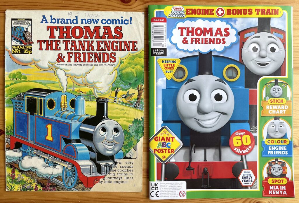 Thomas the Tank Engine & Friends No. 1 (Marvel UK) and No. 800 (Egmont)