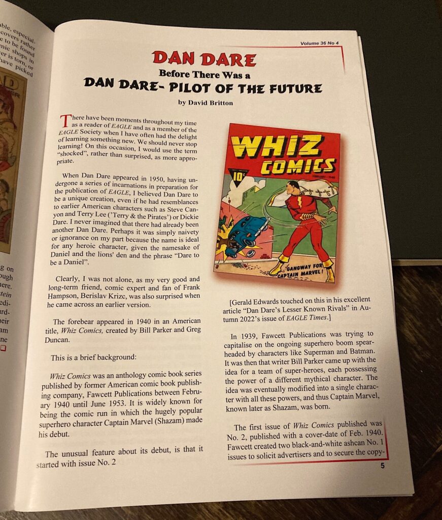 EAGLE Times Volume 36 No. 4 - American Dan Dare