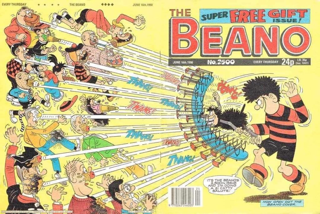 The Beano 2500, cover dated 16th June 1990 © Beano Studios/ DC Thomson Studios
