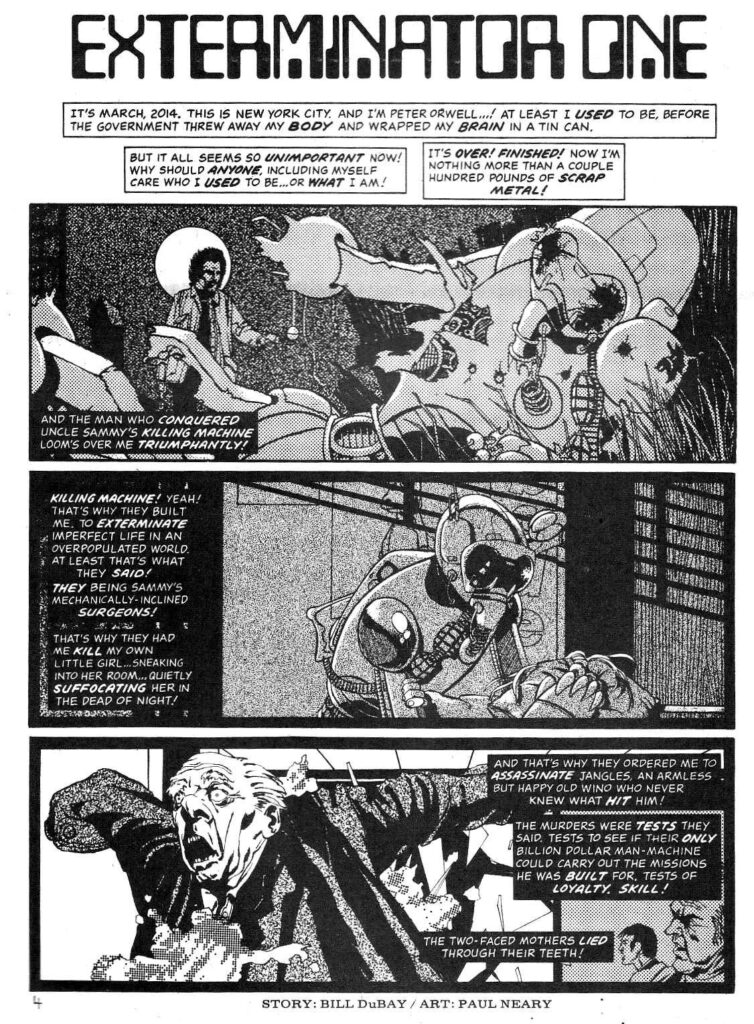 Eerie 29 - Time in Expansion (page 1), art by Paul Neary