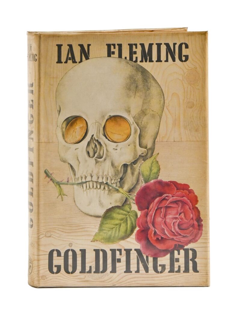 James Bond - Goldfinger, first edition, London: Jonathan Cape, 1959, original publisher's pictorial dustjacket designed by Richard Chopping
