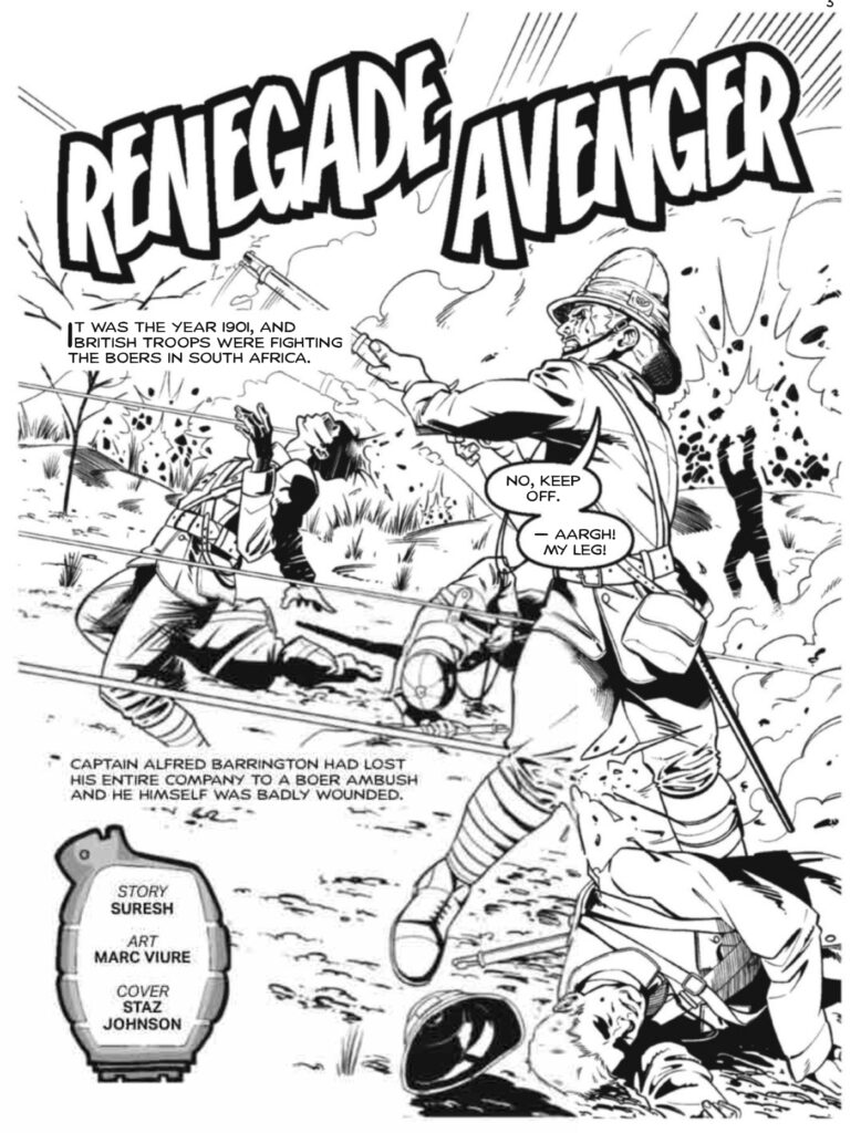 Commando 5713: Action and Adventure: Renegade Avenger
Story: Suresh | Art: Marc Viure | Cover: Staz Johnson 