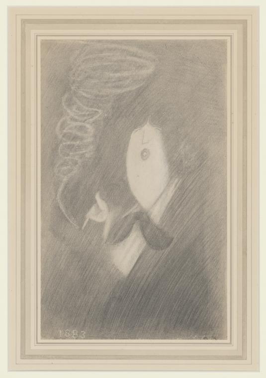 Oscar Wilde. Graphite with erasing and scraping, undated  © The Estate of Sir Max Beerbohm. Courtesy Berlin Associates